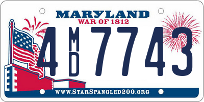 MD license plate 4MD7743