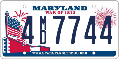 MD license plate 4MD7744