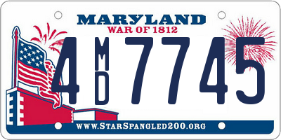 MD license plate 4MD7745