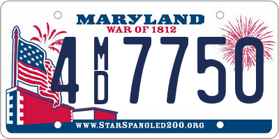 MD license plate 4MD7750