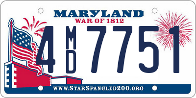 MD license plate 4MD7751