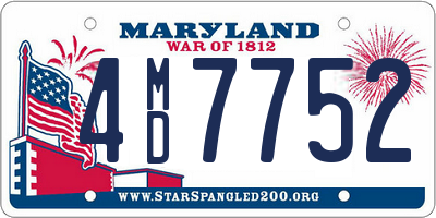 MD license plate 4MD7752