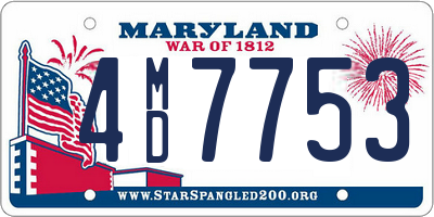 MD license plate 4MD7753