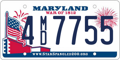 MD license plate 4MD7755