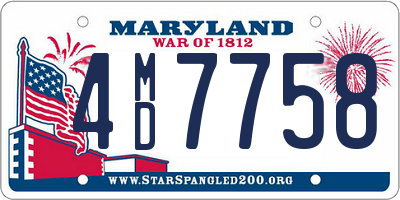 MD license plate 4MD7758