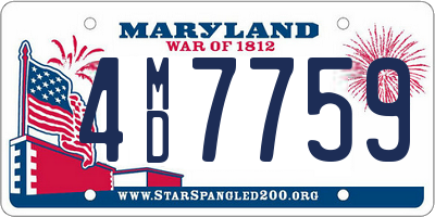 MD license plate 4MD7759