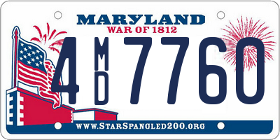 MD license plate 4MD7760