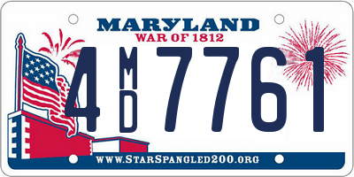 MD license plate 4MD7761