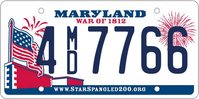 MD license plate 4MD7766