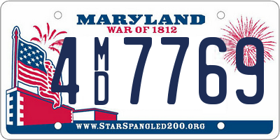 MD license plate 4MD7769