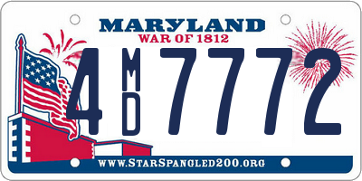 MD license plate 4MD7772