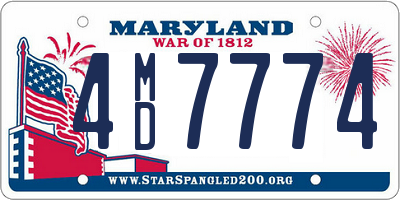 MD license plate 4MD7774