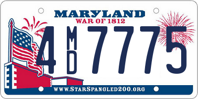 MD license plate 4MD7775