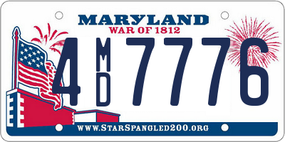 MD license plate 4MD7776