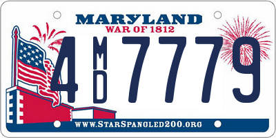 MD license plate 4MD7779