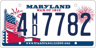 MD license plate 4MD7782