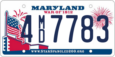 MD license plate 4MD7783