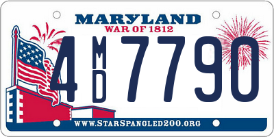 MD license plate 4MD7790