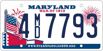 MD license plate 4MD7793