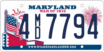 MD license plate 4MD7794