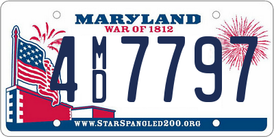 MD license plate 4MD7797