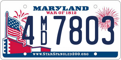 MD license plate 4MD7803