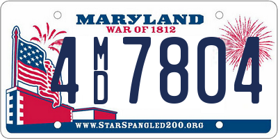 MD license plate 4MD7804