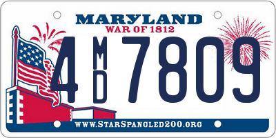 MD license plate 4MD7809