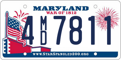 MD license plate 4MD7811