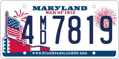 MD license plate 4MD7819