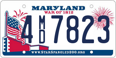 MD license plate 4MD7823