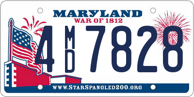 MD license plate 4MD7828