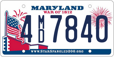 MD license plate 4MD7840