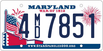 MD license plate 4MD7851