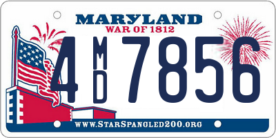 MD license plate 4MD7856