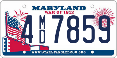 MD license plate 4MD7859