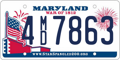 MD license plate 4MD7863