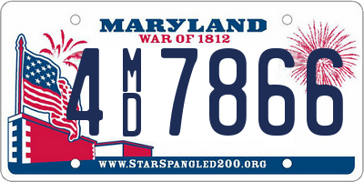 MD license plate 4MD7866