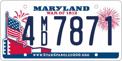 MD license plate 4MD7871