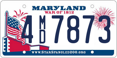 MD license plate 4MD7873