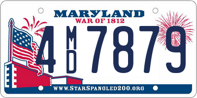 MD license plate 4MD7879