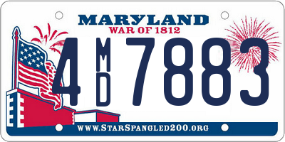 MD license plate 4MD7883