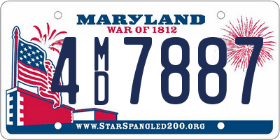 MD license plate 4MD7887