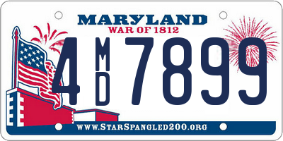 MD license plate 4MD7899