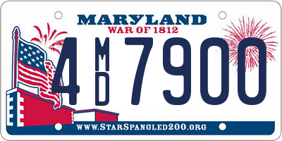 MD license plate 4MD7900