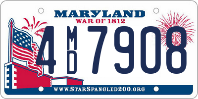 MD license plate 4MD7908