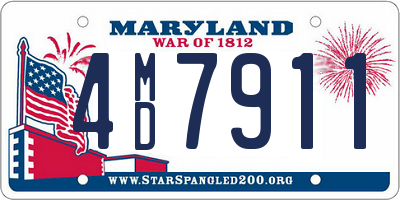 MD license plate 4MD7911