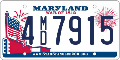 MD license plate 4MD7915