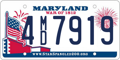 MD license plate 4MD7919