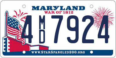 MD license plate 4MD7924